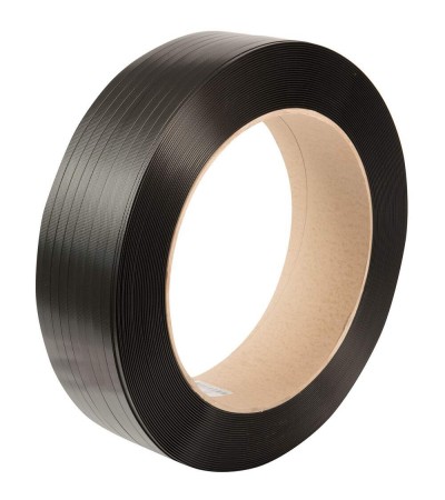 Polyester (PET) Strapping Band Black Embossed 1607